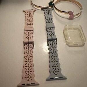 Pink and Gray Watch Bands